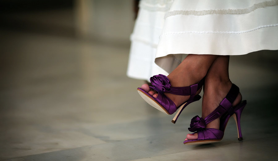 purple wedding inspiration shoes Beautiful hints of purple