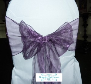 Purple Organza Sash Purple Organza Sash