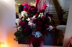 red flowers red roses flowers wedding