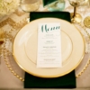 gold charger plates wedding