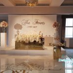 gold mirror table