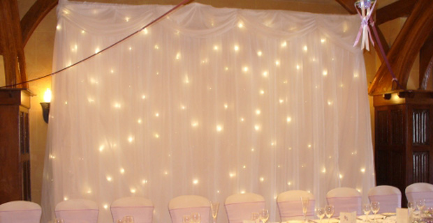 Designer Chair Covers To Go Starlight Lighted Wedding Backdrop Designer Chair Covers To Go