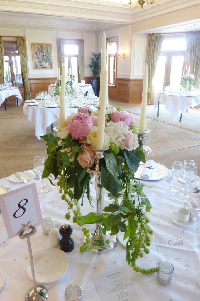 Table Name and Number Holders for Weddings & parties Chrome / Silver