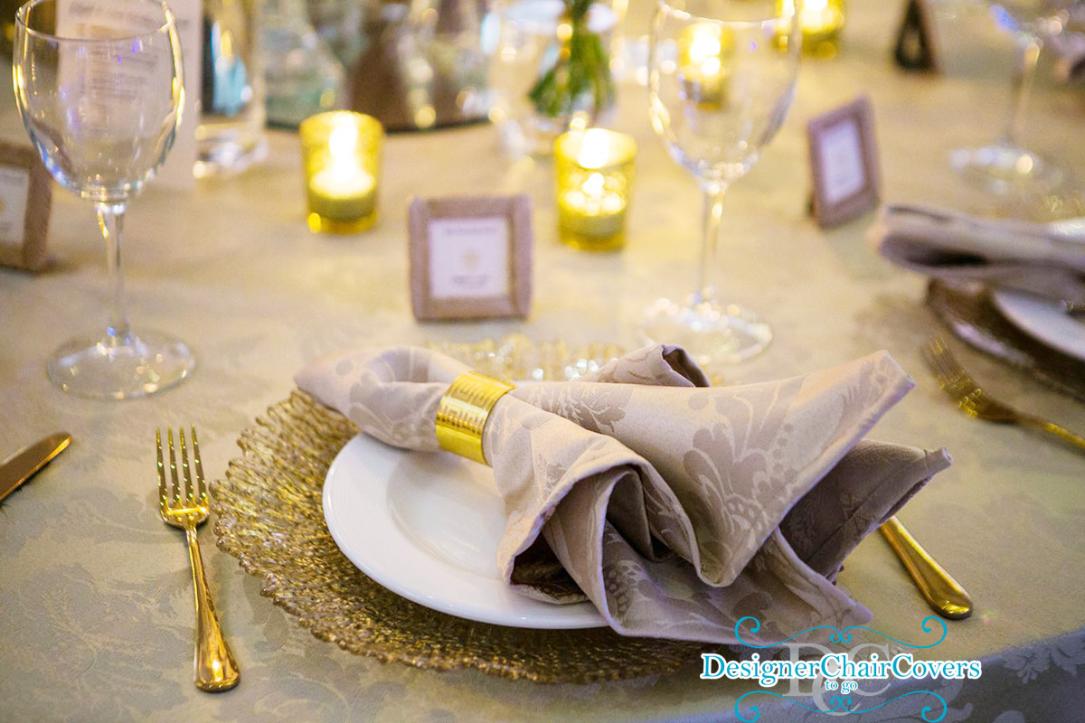 napkin rings gold